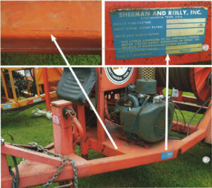 VIN number utility equipment
