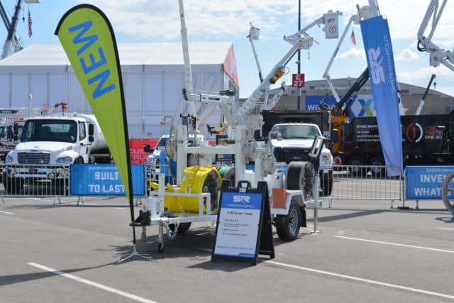 Sherman+Reilly's new Spider Trailer on display at The Utility Expo 2023.